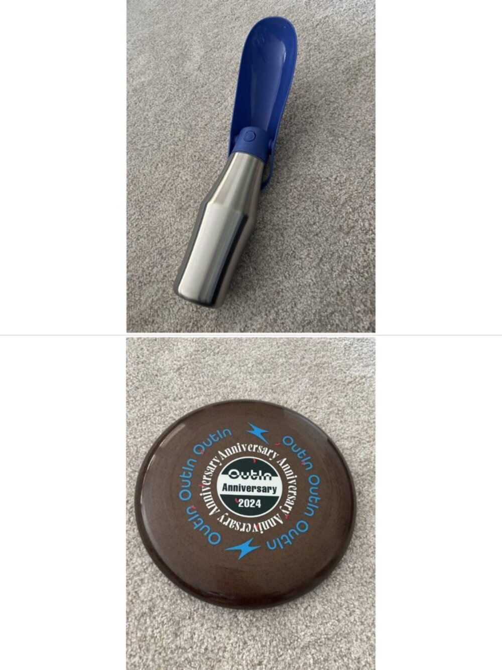Dog Bundle: Persure Water Bottle & OutIn Eco Frisbee NWT